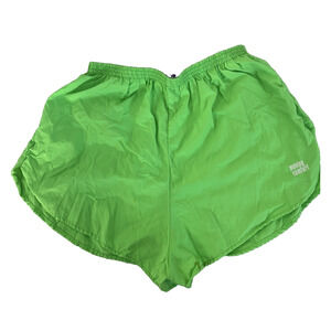 Women’s Running Athletic‎ Shorts MOVING COMFORT Sz S Neon Green with green liner